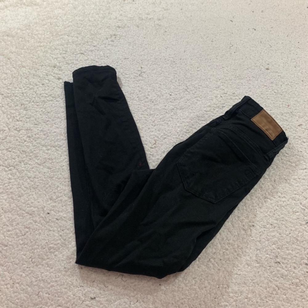 Madewell Carbondale black skinny jeans curvy